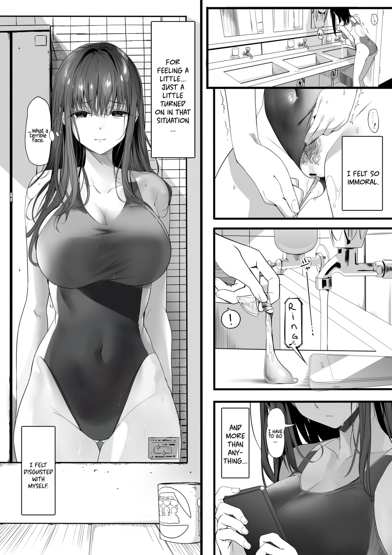 Hentai Manga Comic-The Whole Story of My Neat Childhood Friend in the Swimming Club Being Toyed With by a Dumbass-Read-34